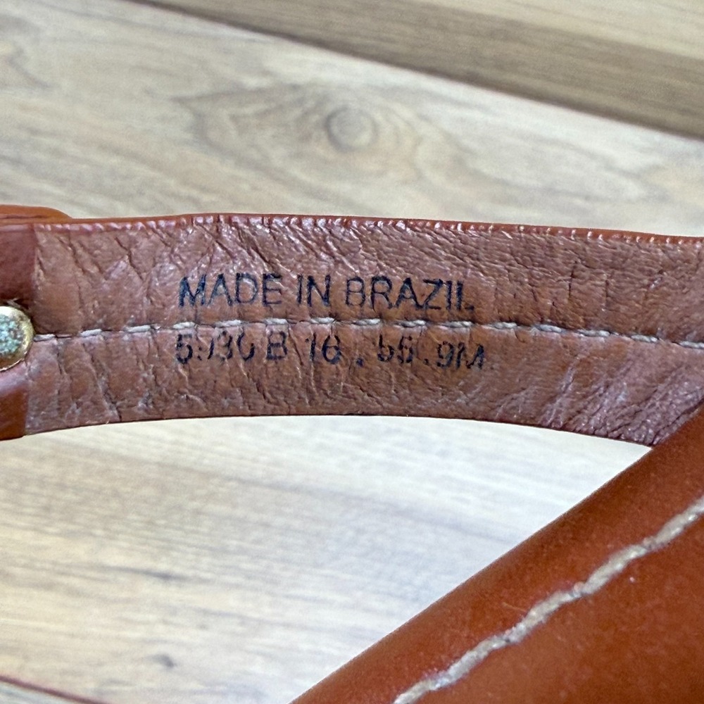 Tory Burch Miller Royal Tan Sandals 9 M Leather Flip Flops Vacation Resort - Picture 10 of 10